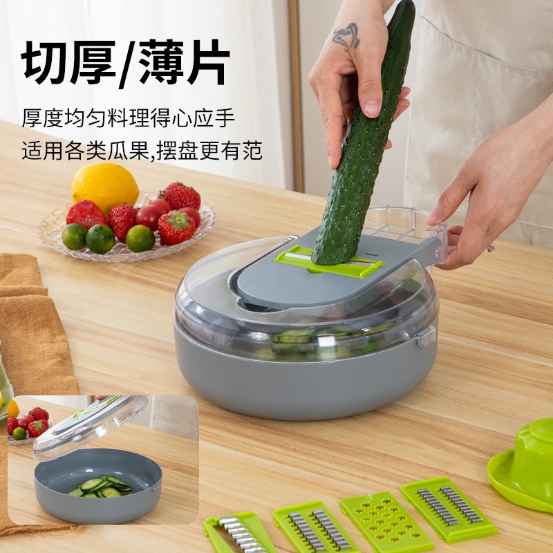 速发多功能切菜器级厨房土豆切丝刨萝蒜黄瓜擦器丝大卜切片机