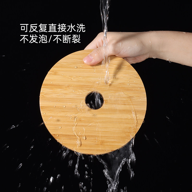 速发天然竹垫隔热垫楠竹餐桌垫耐高温防烫砂锅垫家用木质碗垫子菜