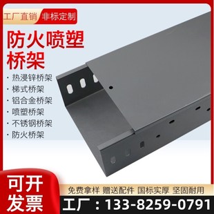 速发防浸喷塑电缆桥架线2槽00x100x50镀锌04不锈钢盖板热火锌