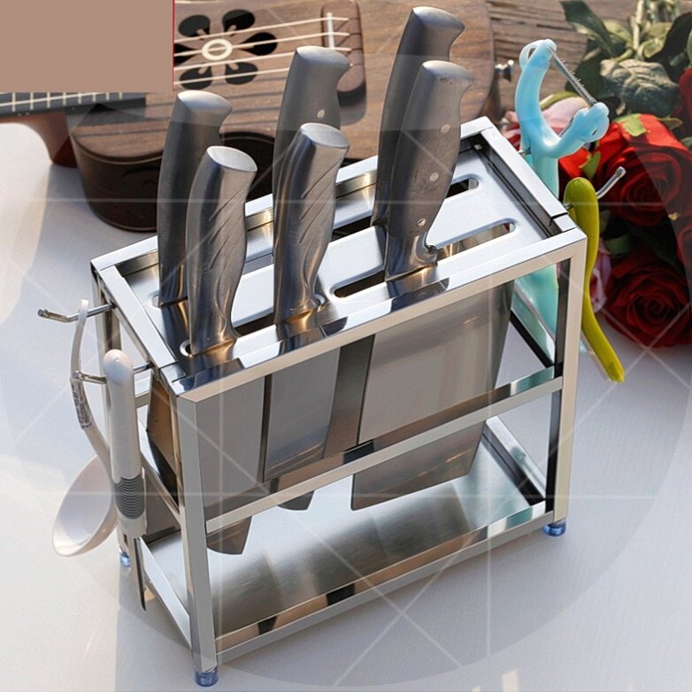 速发20物新款刀架不锈钢商用厨架家用刀房食堂菜刀架多功能置2架