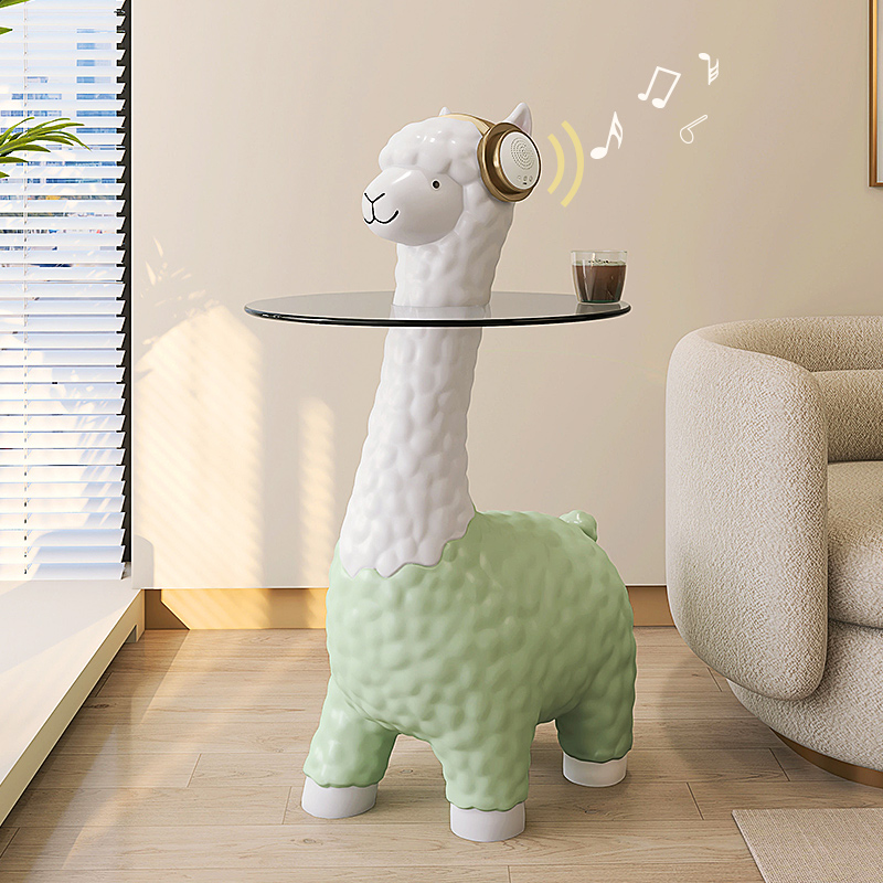 速发羊驼家型落地客厅茶搬电视柜沙发装饰品乔迁新居茶桌摆件几大