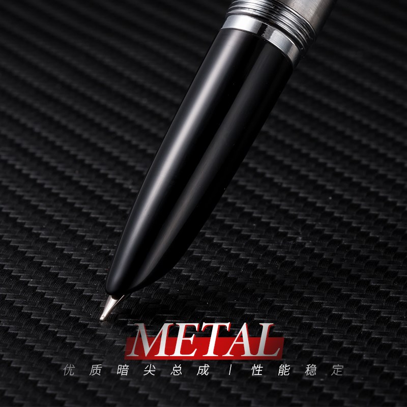 现货全钢拉丝轻奢钢笔 暗尖金属羽箭616升级版笔