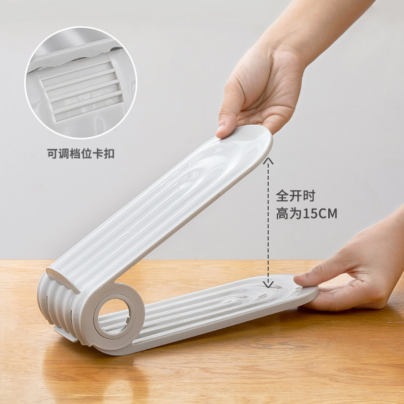 速发可调节收纳鞋架双层鞋托房间鞋柜神器柜子分层整理拖鞋鞋子置