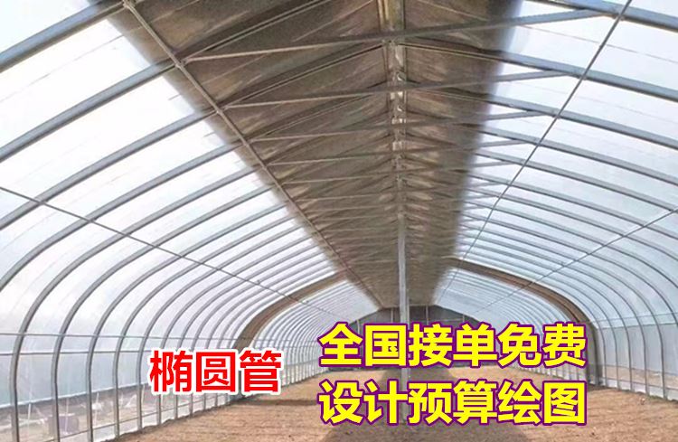速发养殖大棚钢管骨架热镀锌养殖鸡y鸭养猪蔬菜大棚种植育苗椭圆