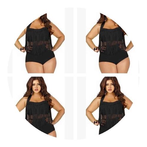 速发tankini swimsuits women big size fat swimwear加大码泳衣
