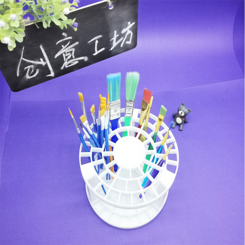 保真速发包邮多功能优质笔架儿童颜料绘画L笔刷架收纳架插笔器画