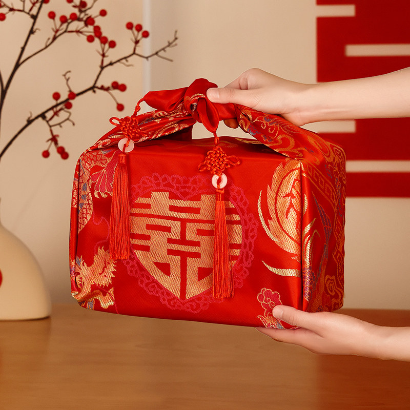 速发包袱皮结婚娘家嫁妆新娘陪嫁物品红包裹布婚庆女方婚礼用品大
