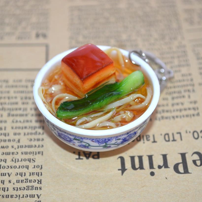 保真速发钥匙扣食物仿真挂件 泡面创意桶面泡P面红烧牛肉面手工饰