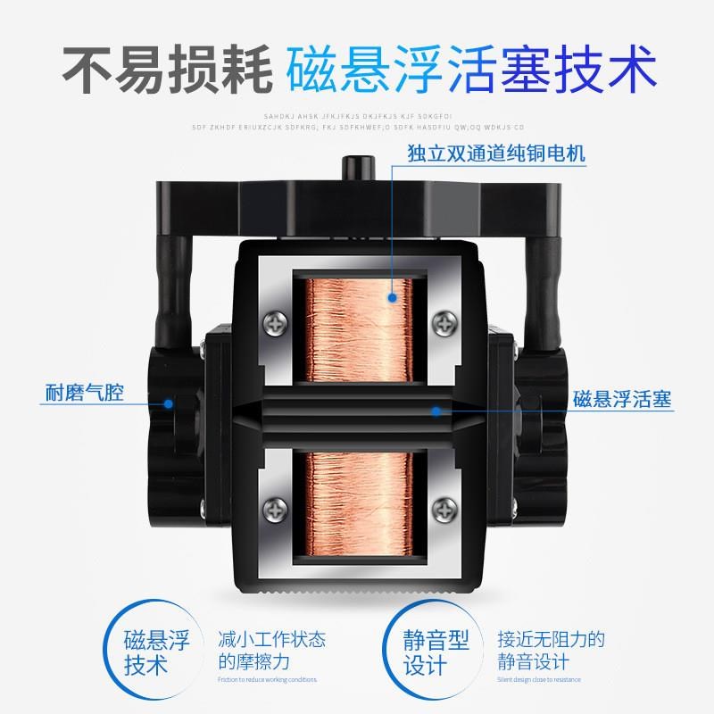 现货鱼缸氧气泵小型家用增氧泵水族车载电瓶12V打氧机钓鱼增氧机