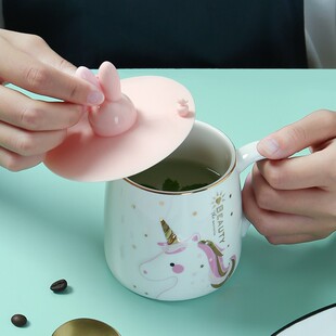 速发圆形硅胶瓷盖通用陶杯杯子盖子单卖杯茶杯配件防马尘克杯盖