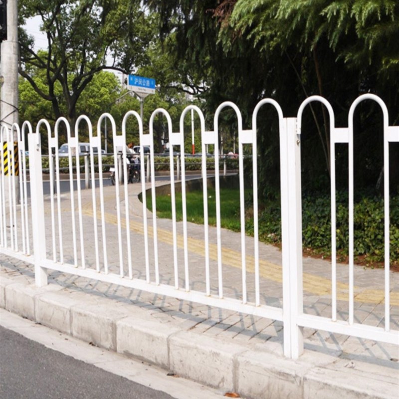 新品京式护栏城市道路u型护栏公路马路人车分流T市政道路防撞交通