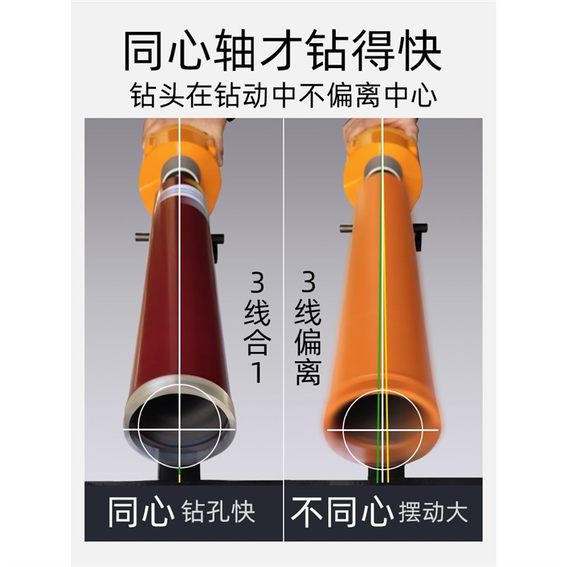 现货雄略水钻钻头混凝土快速63干打钻头水钻机开孔器干湿两用空调