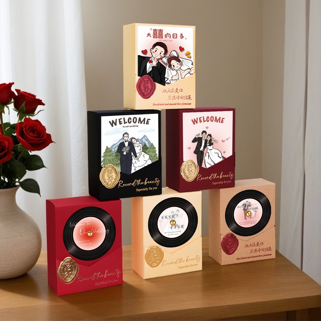喜糖盒2025新款结婚唱片糖盒
