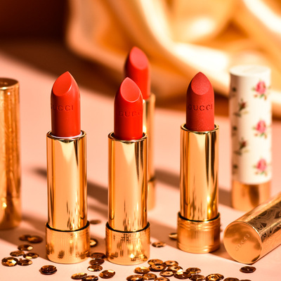 【保税直发】gucci古驰经典口红唇膏哑光金管