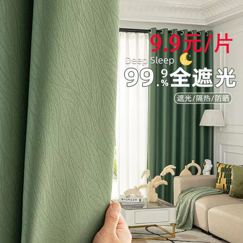 2024新款客厅轻奢简约风电雕隔热挂钩式抹茶