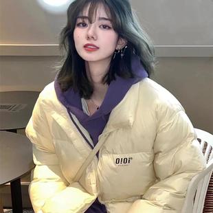 朴彩英同款韩国羽绒服男女明星2025新款oioi短款外套宽松很哇塞