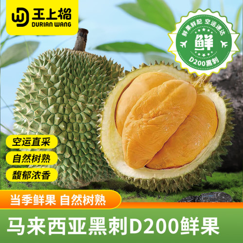 马来西亚黑刺榴莲鲜果顺丰包邮