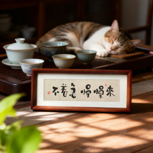 控制情绪摆件莫生气书法挂字画