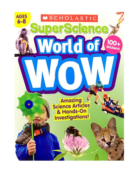 英文原版 SuperScience World of WOW (Grades 1-3)  学乐阅读小百科儿童认知科普读物 教育教辅书籍