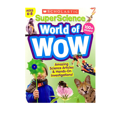 英文原版 SuperScience World of WOW (Grades 1-3)  学乐阅读小百科儿童认知科普读物 教育教辅书籍
