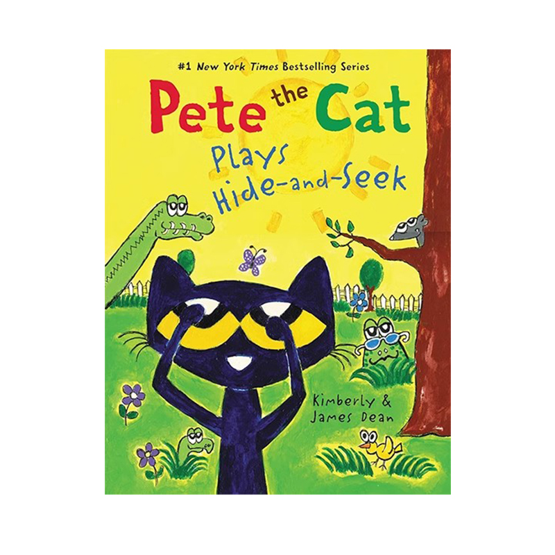 英文原版 Pete the Cat Plays Hide-and-Seek 皮特猫玩捉迷藏 精装绘本 儿童启蒙图画故事书