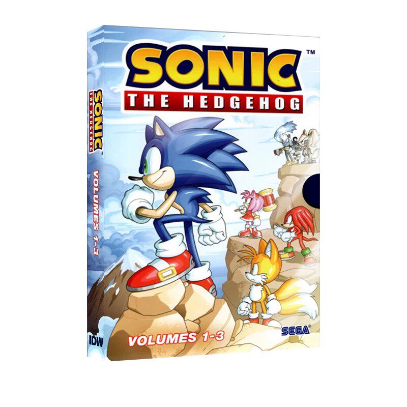 英文原版 Sonic the Hedgehog 音速小子 刺猬索尼克 3册盒装 余波 埃格曼博士的命运2 天使岛之战 全彩漫画 青少年课外读物