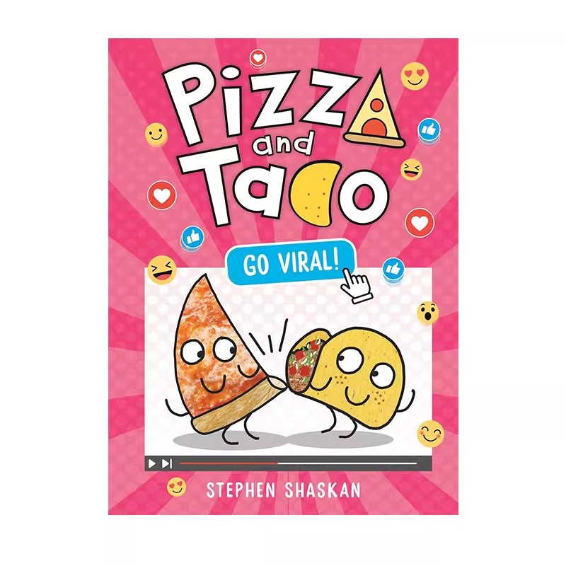 预售 英文原版 Pizza and Taco #10 披萨饼与玉米片10 Go Viral！全彩漫画绘本图画书 幽默爆笑 图象式初级章节书