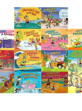 套装2 Froggy Gets Dressed 青蛙小吉14册 英文原版 吴敏兰推荐 幼儿心灵成长绘本 儿童家庭教养教育 图画故事书