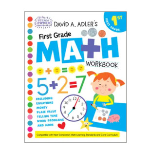 Math Workbook David Adler 数学概念知识 1St 一年级数学练习册 英文原版 大卫·a·阿德勒