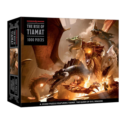 预售 英文原版 Rise Of Tiamat Puzzle 龙与地下城 邪龙女王 提亚马特龙的崛起谜题 含1000块拼图收藏拼图