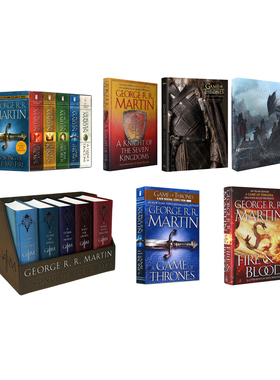 英文原版 冰与火之歌 前传A Song of Ice and Fire 精装皮革收藏版 盒装 Game of Thrones 权力的游戏 美剧原小说 乔治马丁
