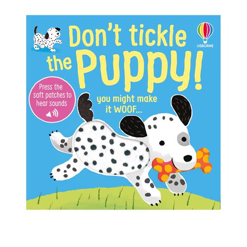 英文原版 Don't Tickle the Puppy! 别给小狗挠痒痒 纸板洞洞发音书 儿童触觉感官认知 低幼启蒙认知 尤斯伯恩 Usborne