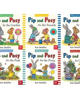 预售 英文原版 Pip and Posy Where Are You 系列 6册 波西和皮普 纸板翻翻书 圣诞节 Nosy Crow