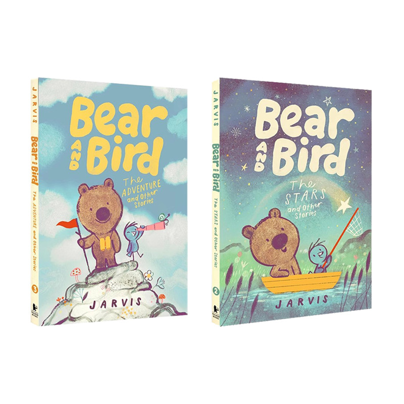 英文原版 Bear and Bird 熊和鸟 2册 精装 儿童友谊故事图画故事绘本  Jarvis