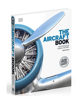 英文原版 DK航空器图解百科  The Aircraft Book 视觉历史图解图鉴 青少年科普百科读物 精装大开本 DK百科书