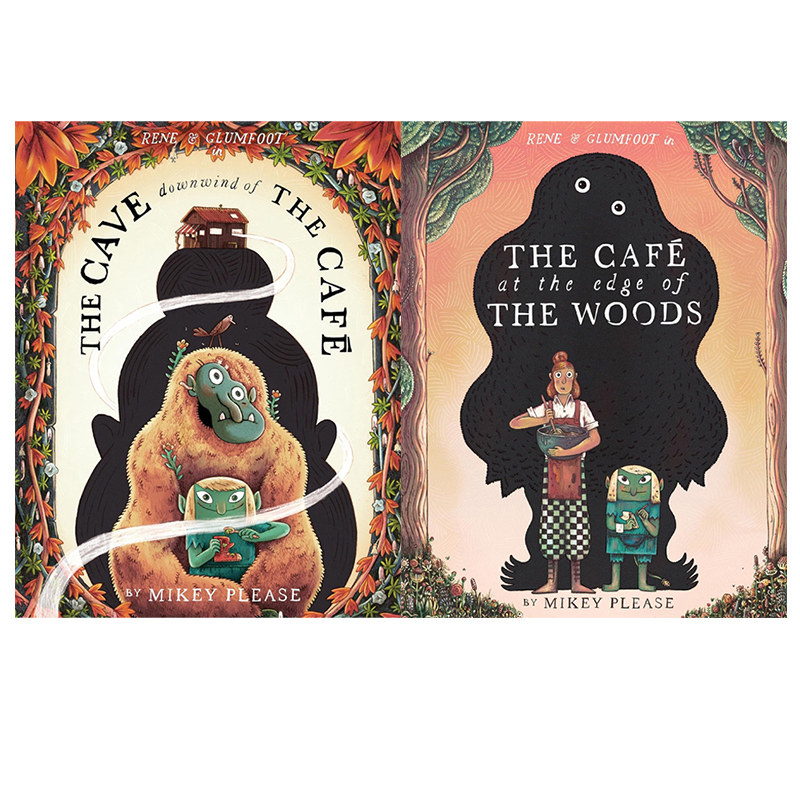 森林边缘的咖啡馆/洞穴咖啡馆 The Cafe 2册 精装 儿童艺术绘本 奥斯卡提名动画导演 Mikey Please 2025水石童书奖