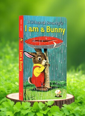 I Am a Bunny 我是一只兔子 richard scarry 英文原版儿童绘本 早教启蒙纸板书 金色斯凯瑞童书 感受四季变化 小兔子