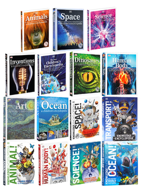 DK儿童百科全书 Children's Encyclopedia/Knowledge Encyclopedia 恐龙/动物/人体/海洋/太空/交通工具知识科普百科 英文原版