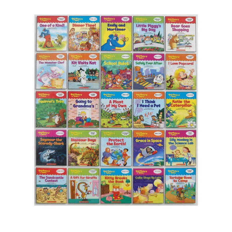 孤品 Scholastic Vocabulary Tales 学乐单词汇学习25册 套装 朗读绘本故事书 趣味认知故事集 词汇学习 英文原版家庭学习教辅