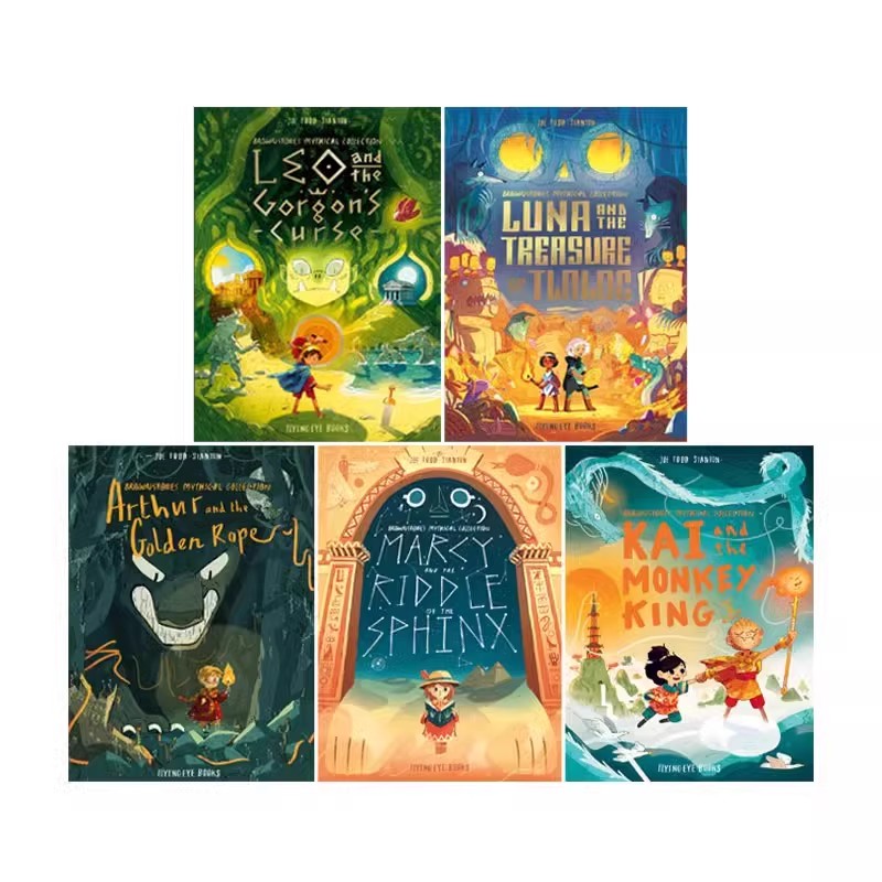 Joe Todd-Stanton 世界神话冒险故事 Brownstone's Mythical Collection系列 英文原版全彩漫画绘本 希腊埃及北欧中国神话