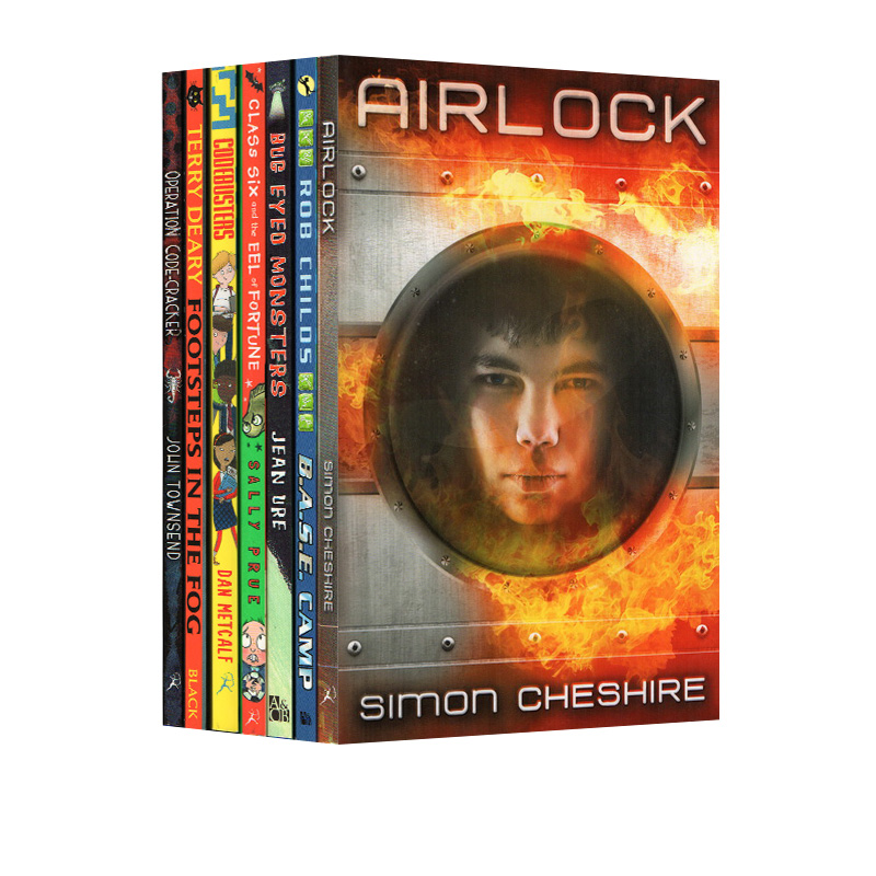 英文原版黑猫系列深蓝色7册