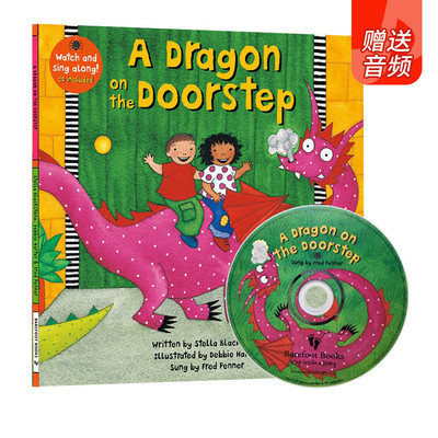 A Dragon on the Doorstep 英文原版儿童绘本 Barefoot Books 廖彩杏有声书单 附CD 常青藤爸爸推荐 亲子教育互动启蒙学
