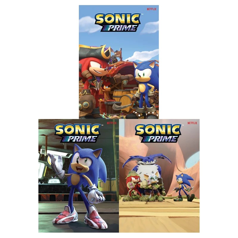 预售 英文原版 Sonic the Hedgehog Sonic Prime Vol.1刺猬索尼克回家大冒险1-3 3册Netflix同名动画剧集儿童全彩漫画Hayden Robel
