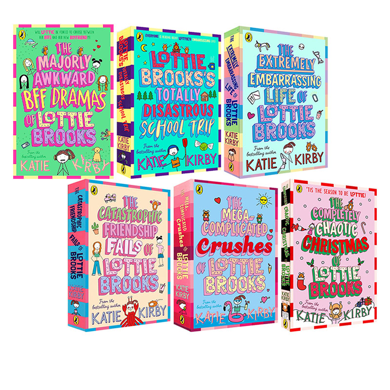 预售 英文原版 洛蒂极其尴尬的生活1-6 Extremely Embarrassing Life of Lottie Brooks 友谊与成长 青少年课外读物 Katie Kirby