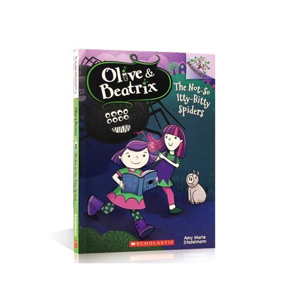英文原版 Olive Beatrix #1 the Not so Itty bitty Spiders Scholastic Branches学乐大树系列 儿童桥梁章节书 英语学习课外读物