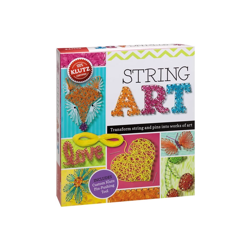 英文原版 Klutz String Art 丝线艺术 创意手工DIY 儿童益智图书玩具