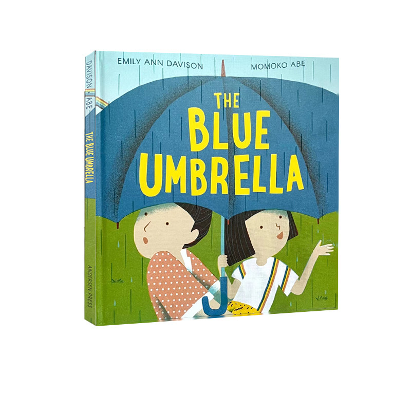 英文原版 The Blue Umbrella 蓝色雨伞 友爱互助 精装 儿童启蒙图画故事书 Emily Ann Davison
