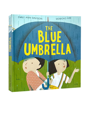 英文原版 The Blue Umbrella 蓝色雨伞 友爱互助 精装 儿童启蒙图画故事书 Emily Ann Davison