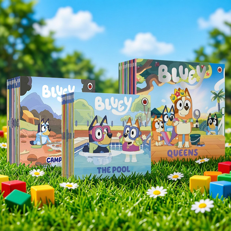 小蓝狗布鲁伊绘本 20册 Bluey英文原版 英语故事绘本游戏活动童书合集 儿童卡通动画故事书 迪士尼卡通动画
