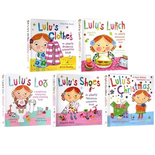 Shoes 幼儿启蒙读物 趣味翻翻书 儿童启蒙图书 Lulu 触摸操作书 绘本 精装 Christmas Lulu我爱露露5册 英文原版
